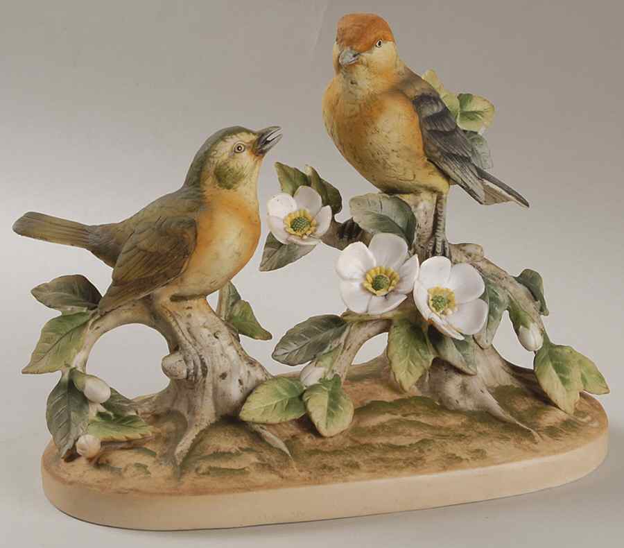 Sadek Bird Figurines Yellow Warblers - Boxed by Sadek-1