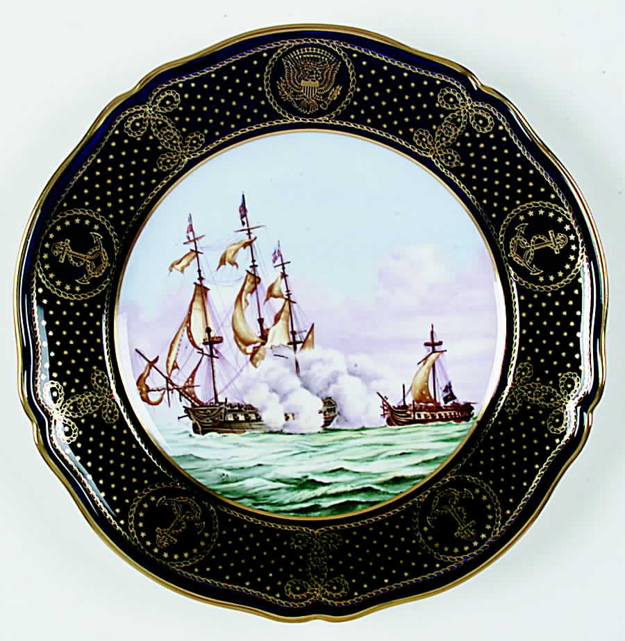 United States Maritime U.S.S. Constitution And Hms Java - Boxed by Spode-1
