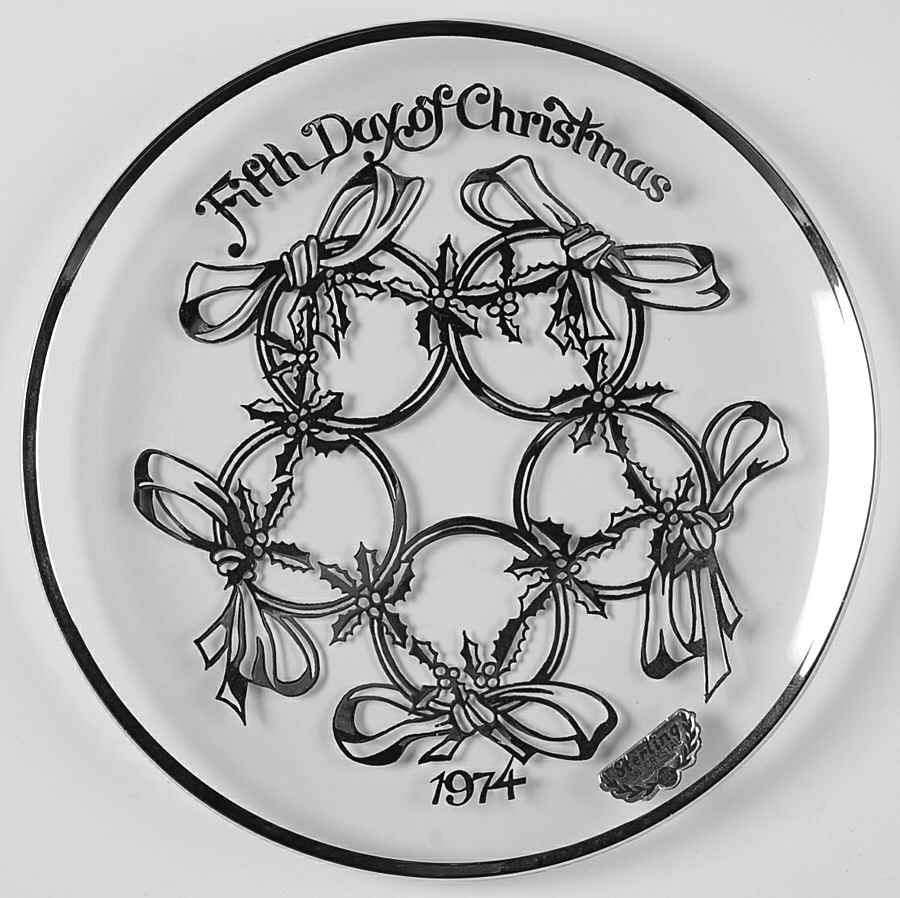 Twelve Days of Christmas Five Golden Rings - No Box by Sterling America-1