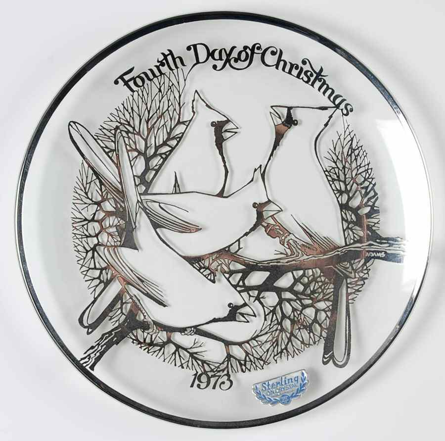 Twelve Days of Christmas Four Calling Birds - No Box by Sterling America-1