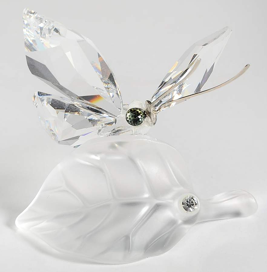 In The Secret Garden Butterfly On A Leaf - No Box by Swarovski-1