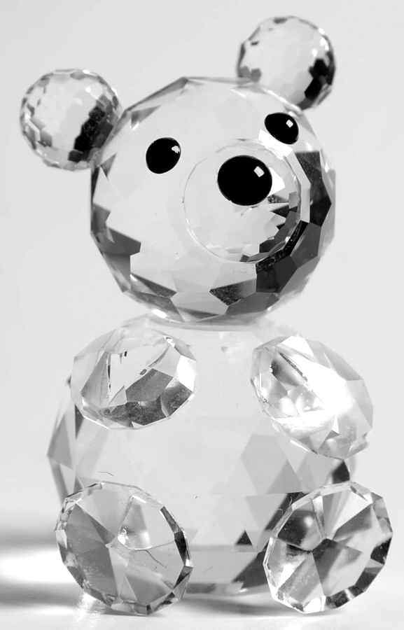 Woodland Friends Bear-Mini-Arms Together - With Box by Swarovski-1