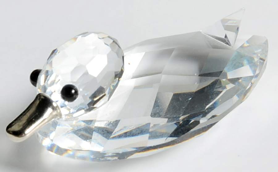 Beauties of the Lake Duck-Mini - Silver Beak - No Box by Swarovski-1