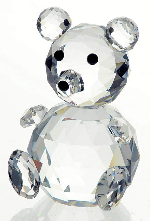 Woodland Friends Bear-Large-Head Straight-Arms Apart - No Box by Swarovski-1