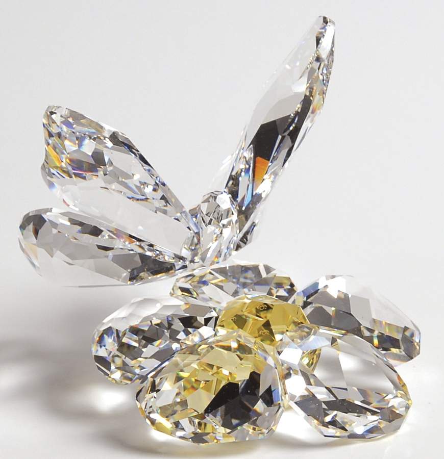 In The Secret Garden Butterfly On Flower-Clear Flower - Boxed by Swarovski-1
