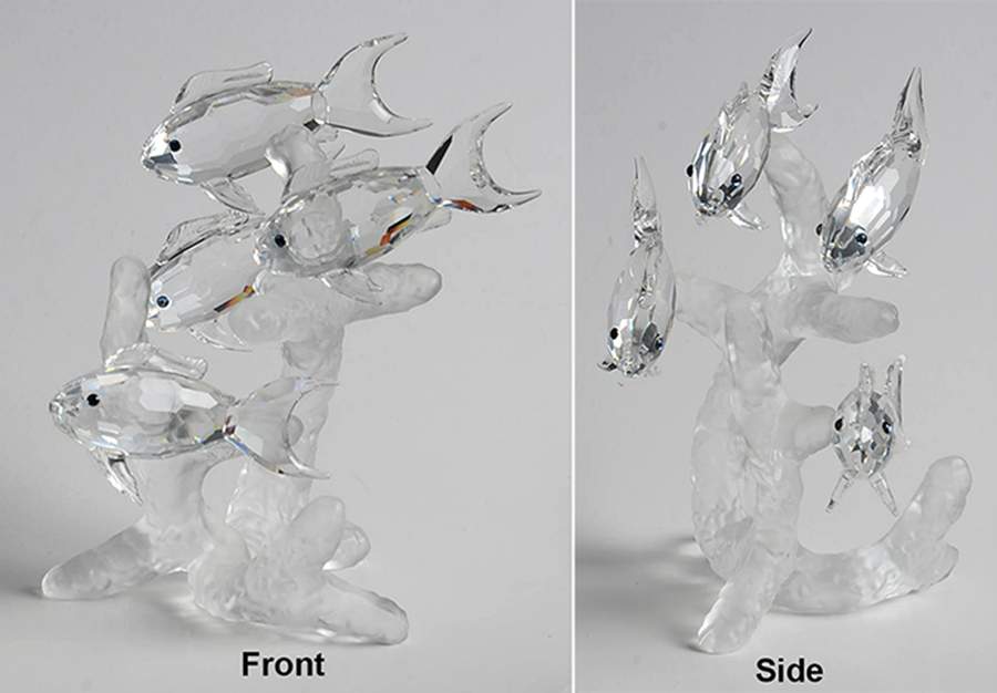 Aquatic Worlds School Of Fish-Frosted Base - Boxed by Swarovski-1