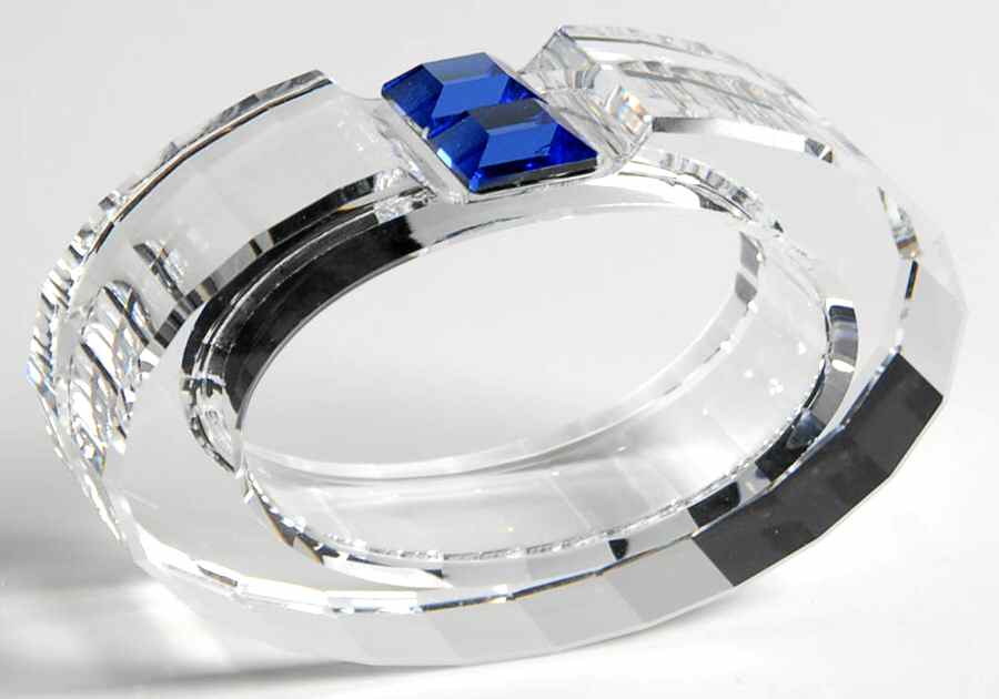 Rainbow Napkin Rings Saphire Zircon-Single - No Box by Swarovski-1