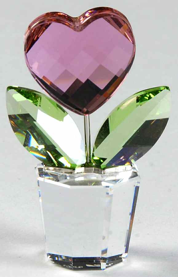 Happy Flowers Heart Flower-Pink - Boxed by Swarovski-1