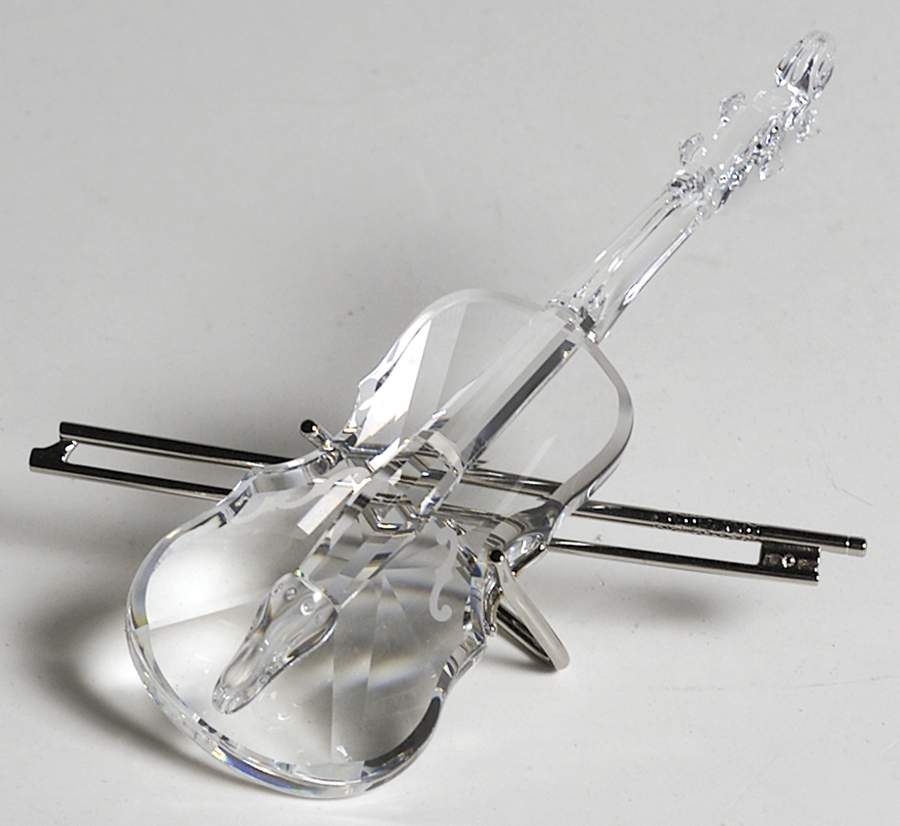 Crystal Melodies Violin With Bow And Stand - No Box by Swarovski-1