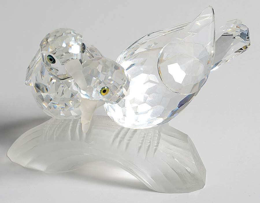Collectors Society Figurines Turtledoves-1989-Caring & Sharing - No Box by Swarovski-1