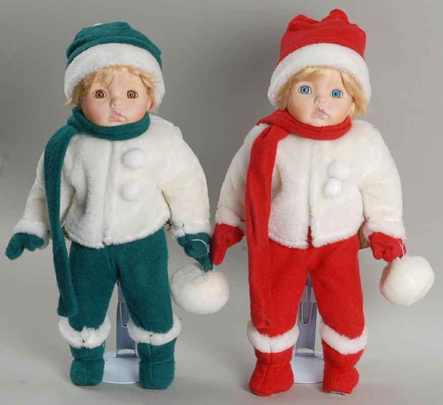 Connoisseur Doll Collection Miki And Mikey - Pair - With Box by Seymour Mann-1
