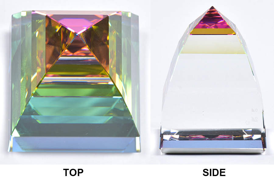 Swarovski Paperweights Pyramid-Small-Vitrail Medium - Boxed by Swarovski-1