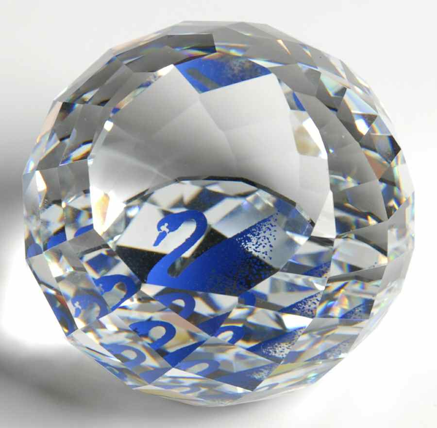 Swarovski Paperweights Member Paperweight-Blue Swan - No Box by Swarovski-1