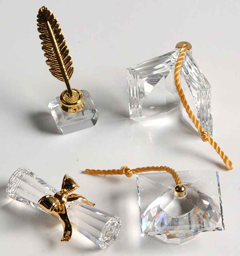 Celebrations Graduation Gold-Set Of 4 - No Box by Swarovski-1
