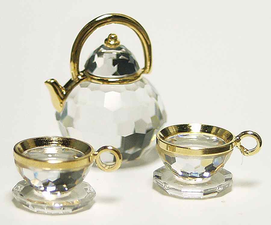 In Familiar Surroundings Tea Set-3 Piece Set - Boxed by Swarovski-1