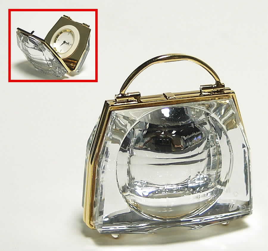 Secrets Handbag Clock - Boxed by Swarovski-1