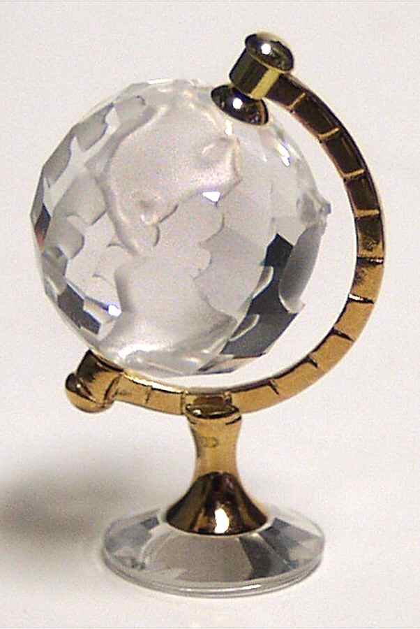 Times Past Globe-Gold Accent - No Box by Swarovski-1