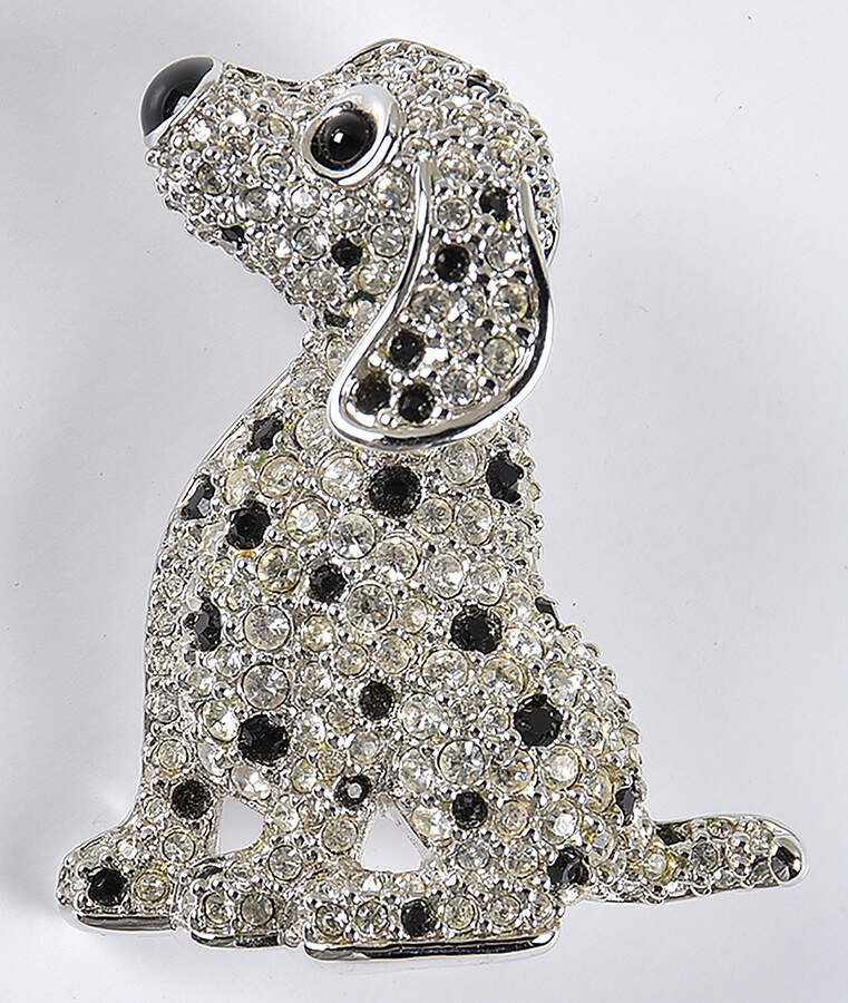 Brooches - Pins Dalmatian Pup - No Box by Swarovski-1