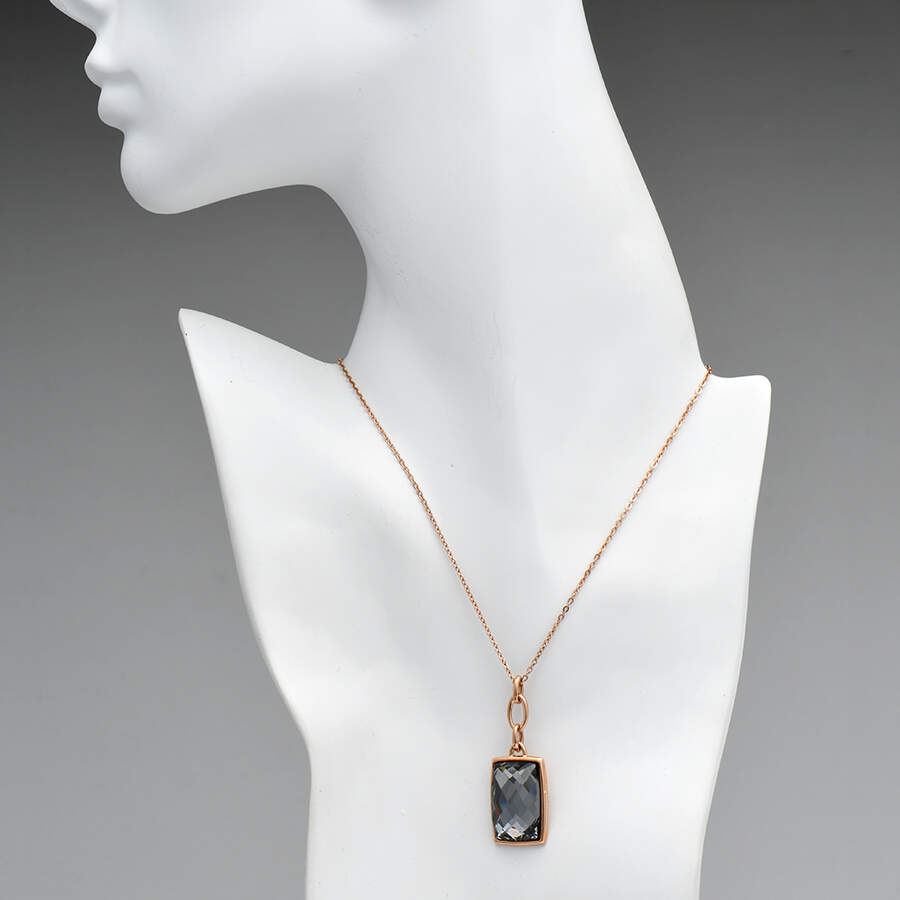 Pendants & Necklaces Nirvana Silver Night / Rose Gold - Boxed by Swarovski-4