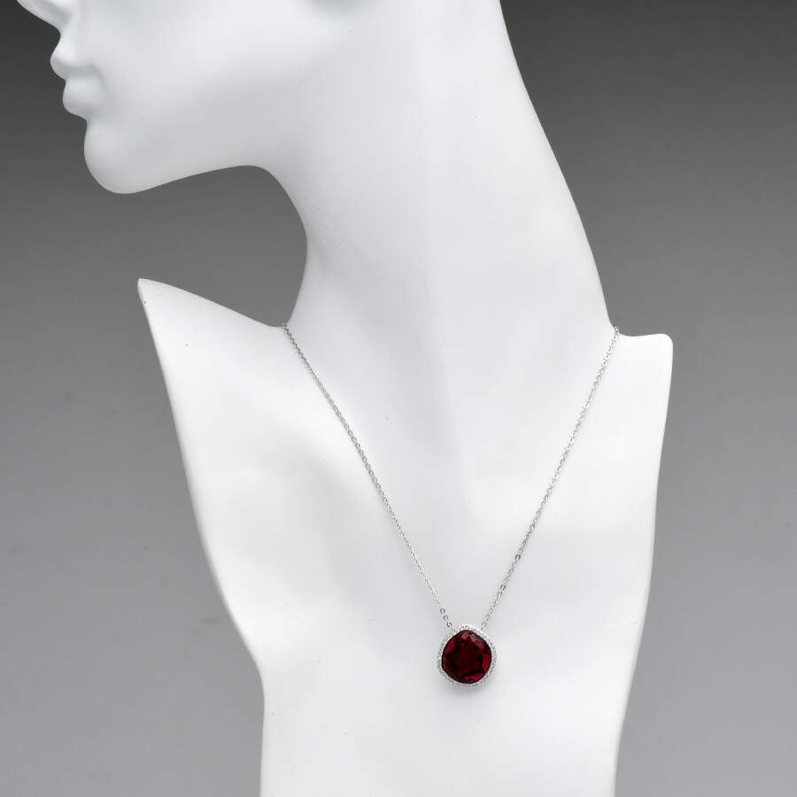 Pendants & Necklaces Breeze Ruby Necklace - Boxed by Swarovski-4