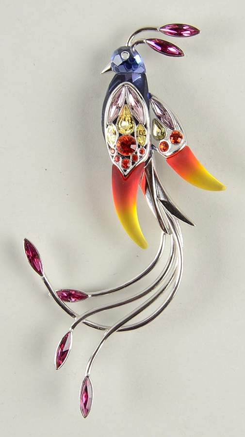 Tropical Birds Brooches Banamba - No Box by Swarovski-1