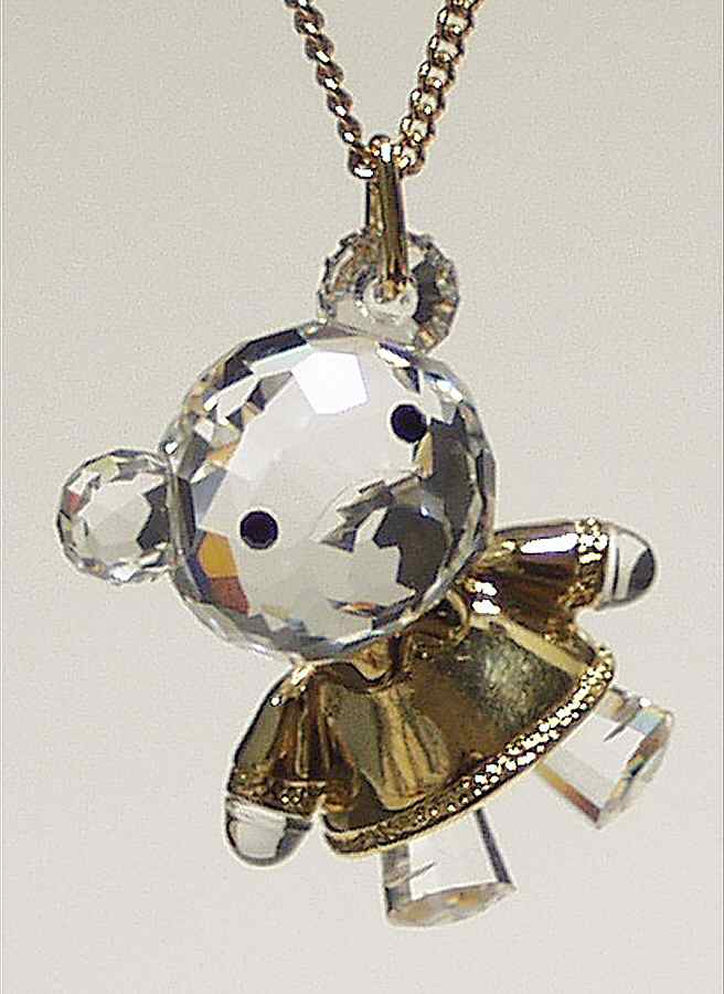 Crystal Memories Pendants Teddy Bear Girl Pendant - No Box by Swarovski-1