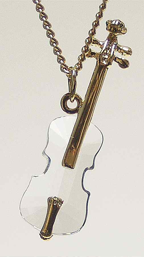 Crystal Memories Pendants Violin Pendant - Boxed by Swarovski-1