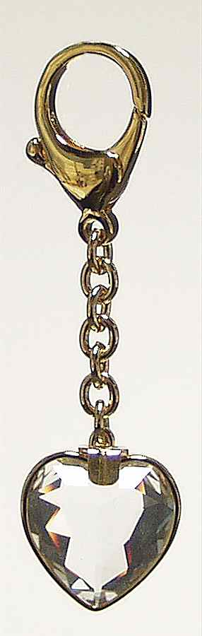 Crystal Memories Key Rings-Bag Charms Heart  - Boxed by Swarovski-1