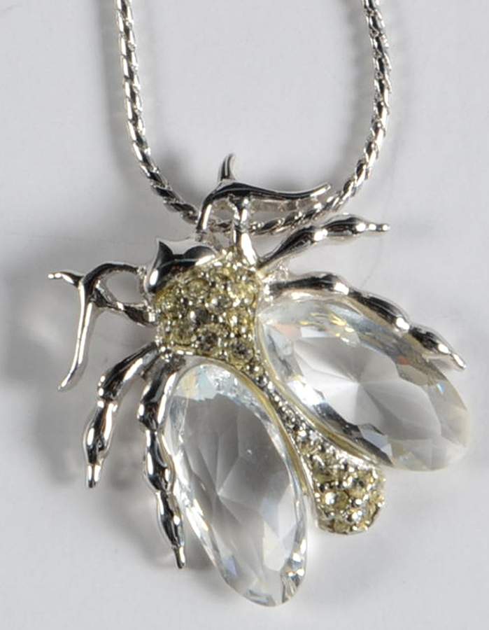 Pendants & Necklaces Bee Necklace-Rhodium - No Box by Swarovski-1