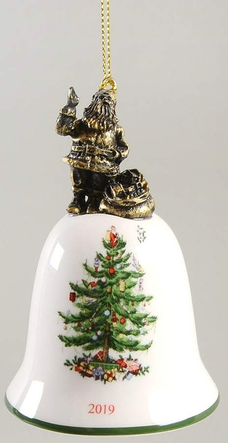 Annual Bell Ornament American Santa - Boxed by Spode-1