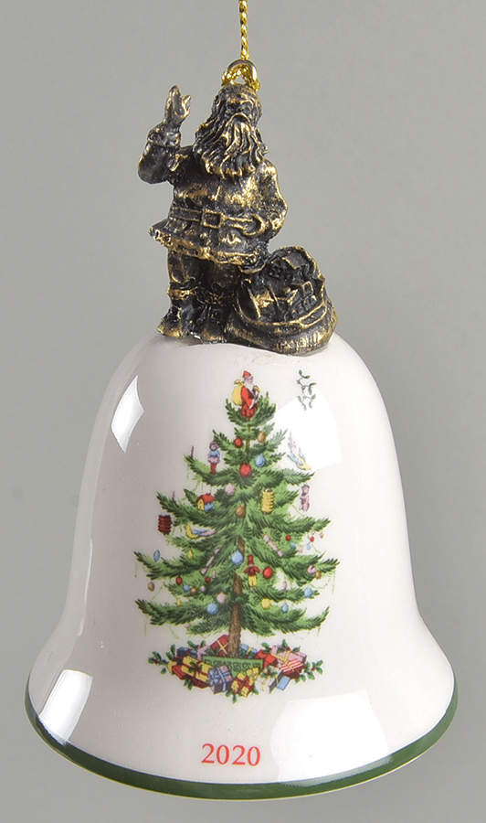 Annual Bell Ornament American Santa - No Box by Spode-1