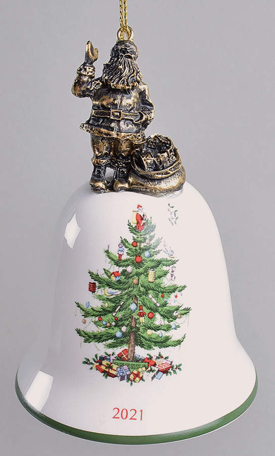 Annual Bell Ornament American Santa - No Box by Spode-1