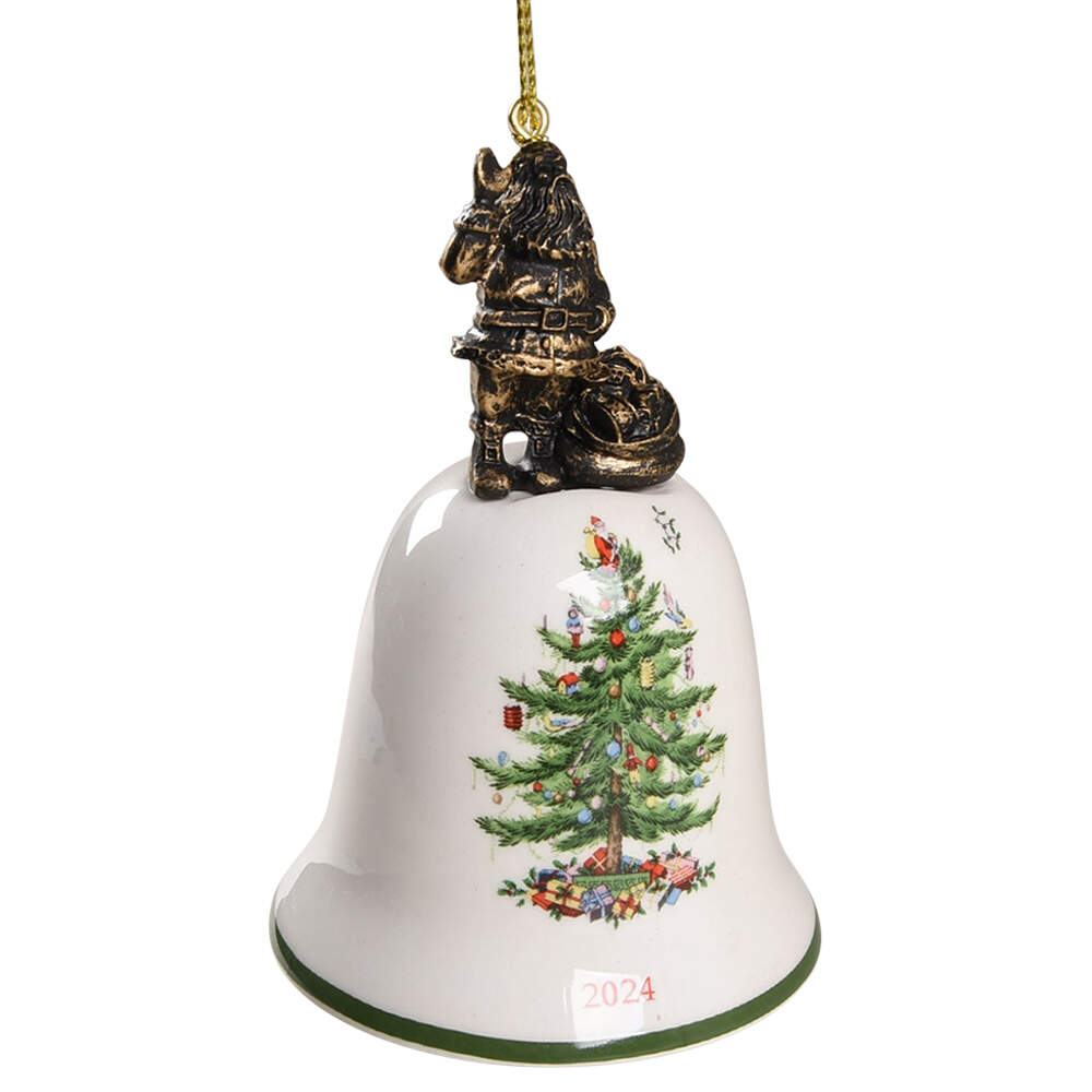 Annual Bell Ornament American Santa - No Box by Spode-1
