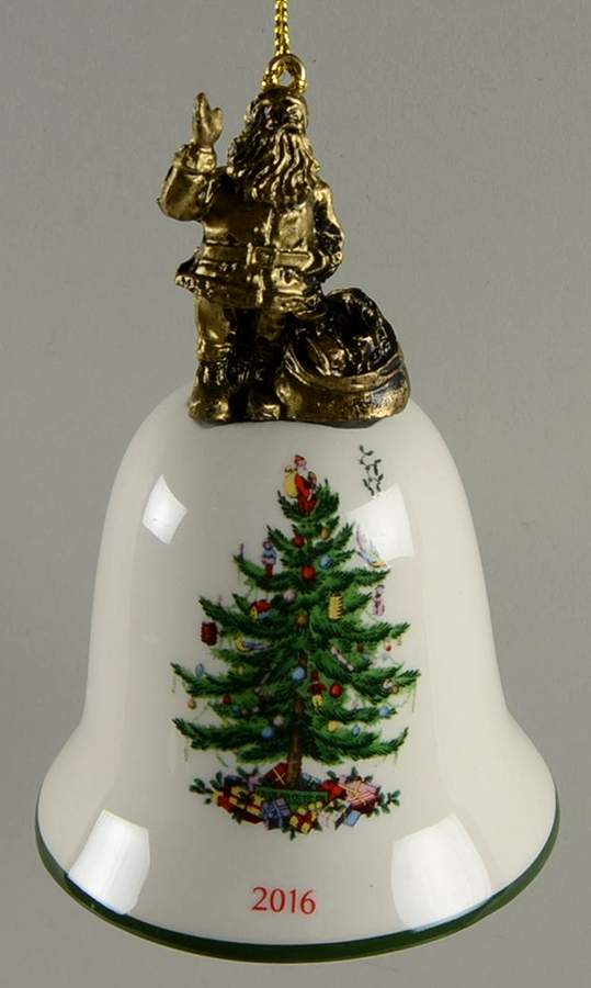 Annual Bell Ornament American Santa - No Box by Spode-1