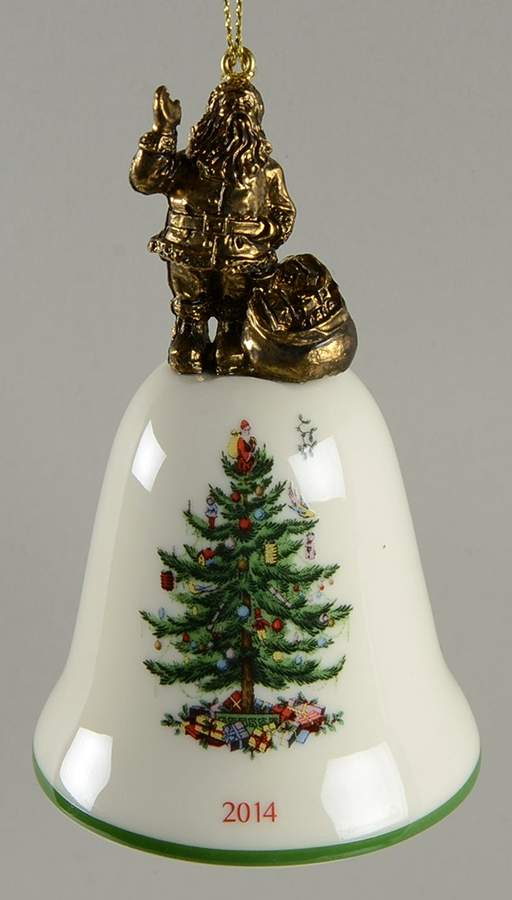 Annual Bell Ornament American Santa - Boxed by Spode-1