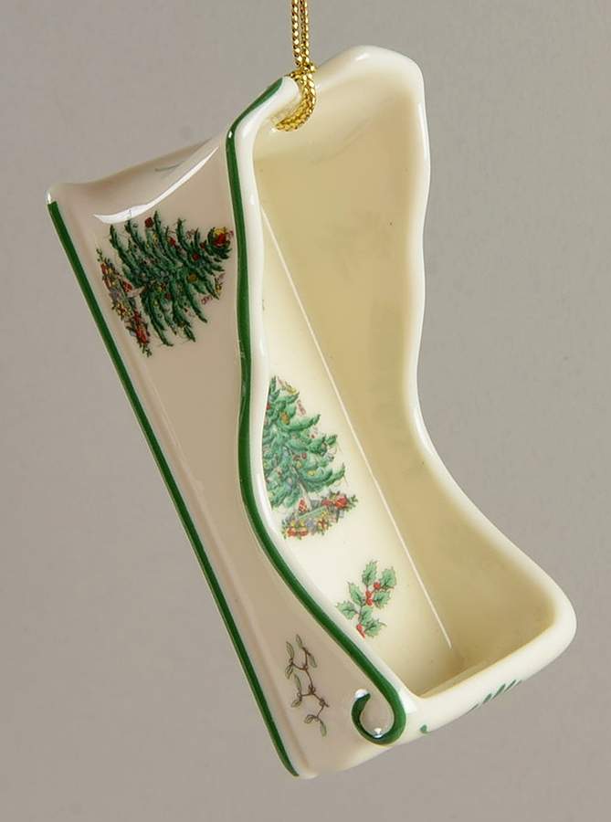 Miniature Ornament Sleigh Centerpiece - No Box by Spode-1
