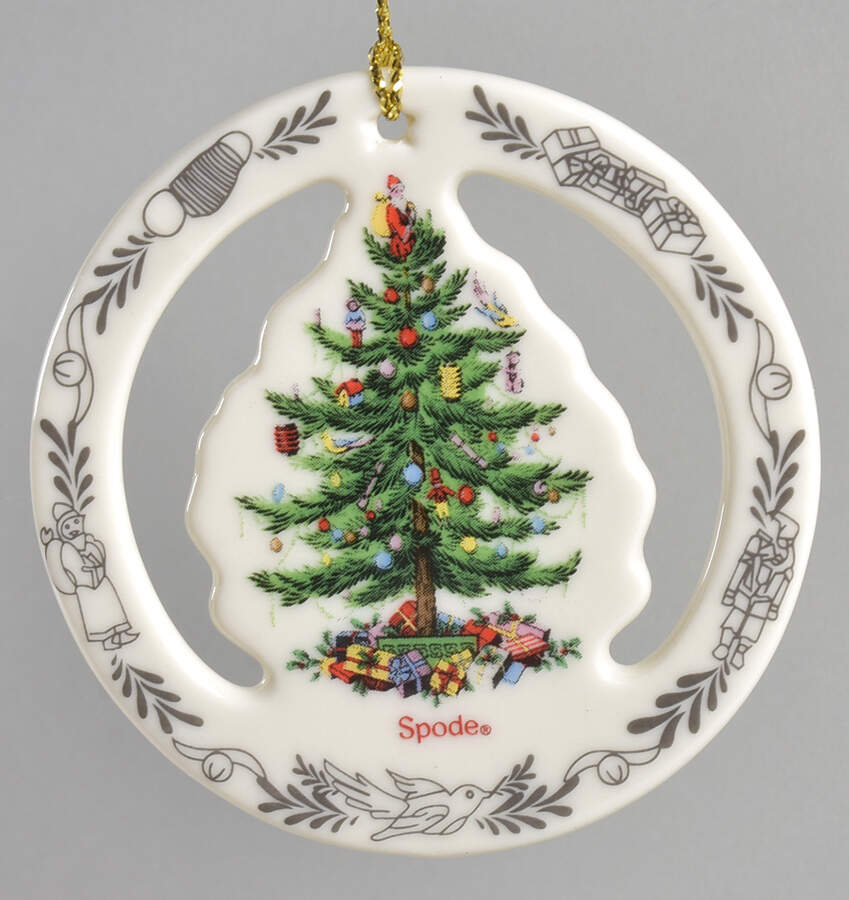 Christmas Tree Ornaments Pierced Tree Ornament - Boxed by Spode-1