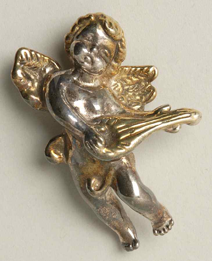 Sam Philipe Figurines Cherub W/ Mandolin - No Box by Sam Philipe Gallery-1