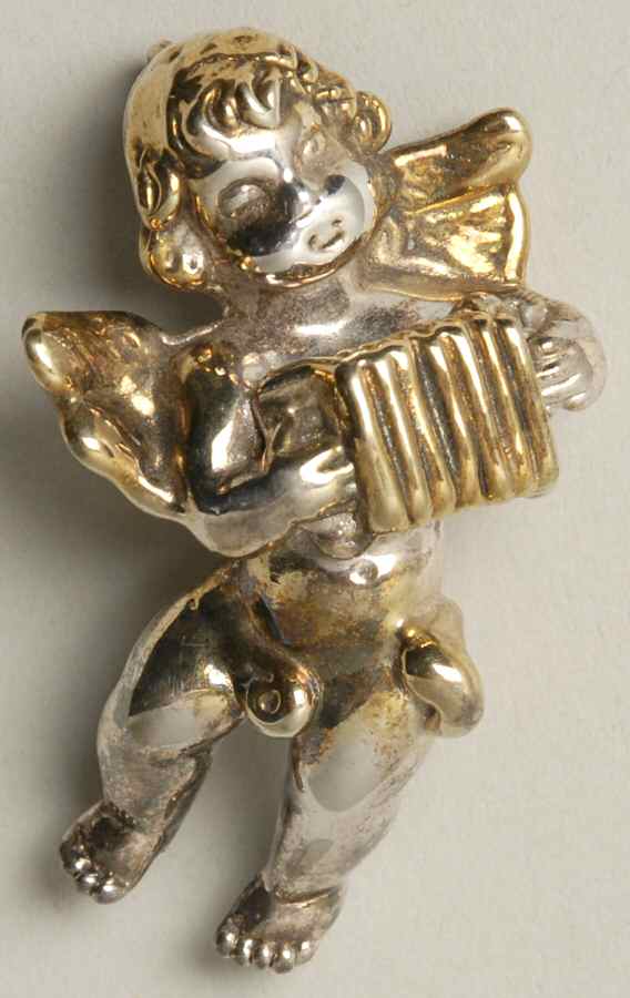 Sam Philipe Figurines Cherub W/ Accordian - No Box by Sam Philipe Gallery-1