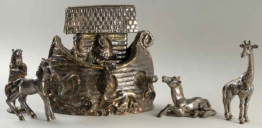 Sam Philipe Figurines Noah's Ark W/ Animals - No Box by Sam Philipe Gallery-1