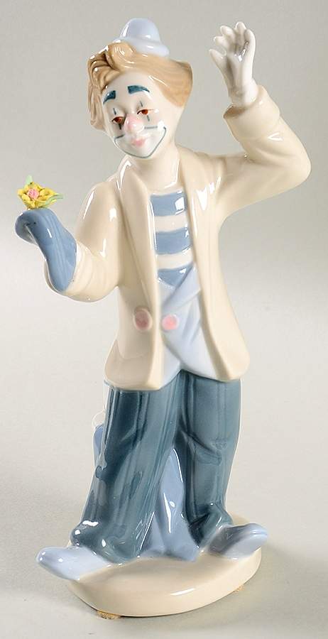 Paul Sebastian Figurines Clown With Flower - No Box by Paul Sebastian-1