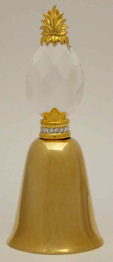 Carillion Bell Collection Bell, Pineapple, Gold - No Box by Swarovski-1