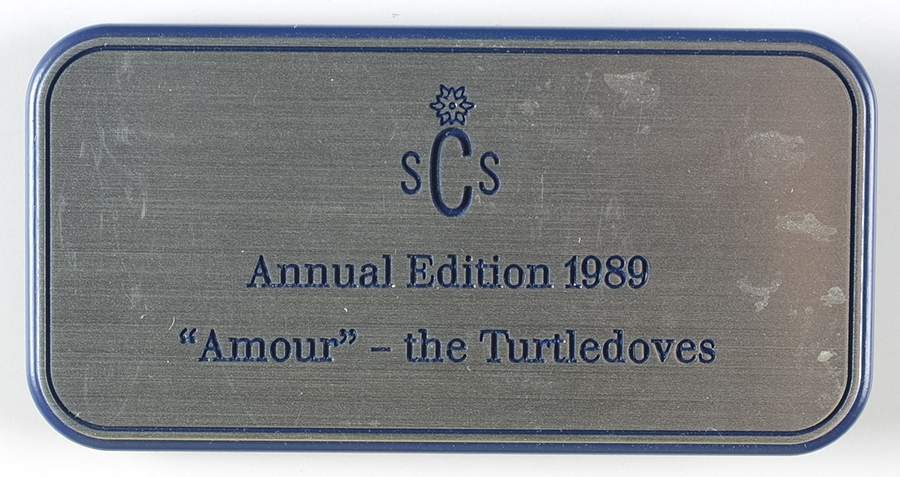 Collector Society Display Accessories Amour-Turtledoves Plaque - No Box by Swarovski-1