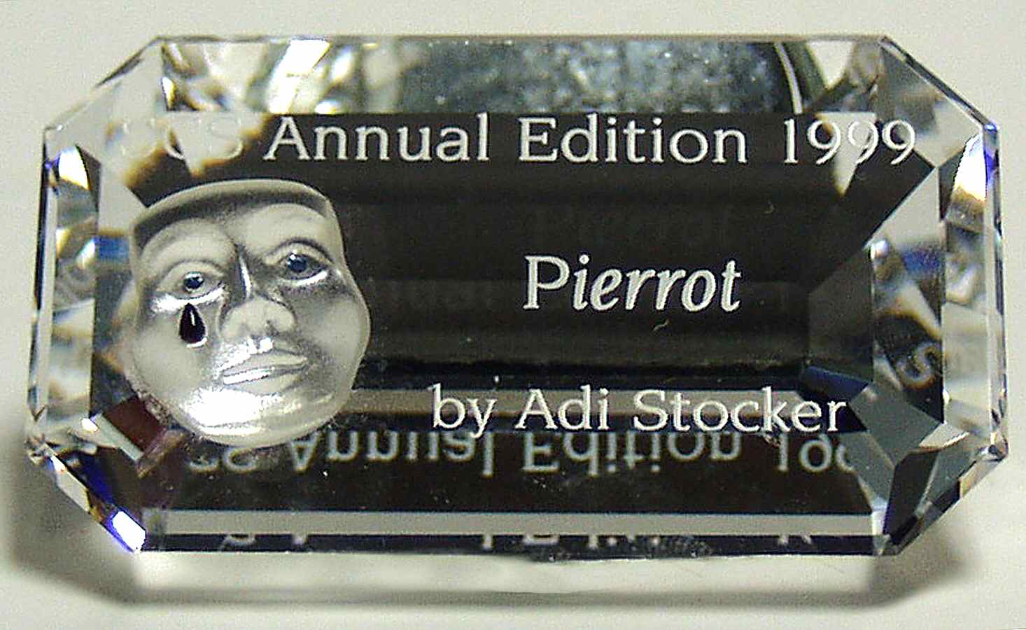 Collector Society Display Accessories Pierrot-1999 Scs Plaque - Boxed by Swarovski-1