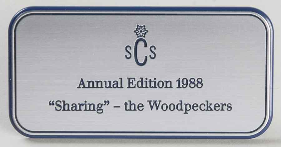 Collector Society Display Accessories Sharing-Woodpeckers Plaque - Boxed by Swarovski-1