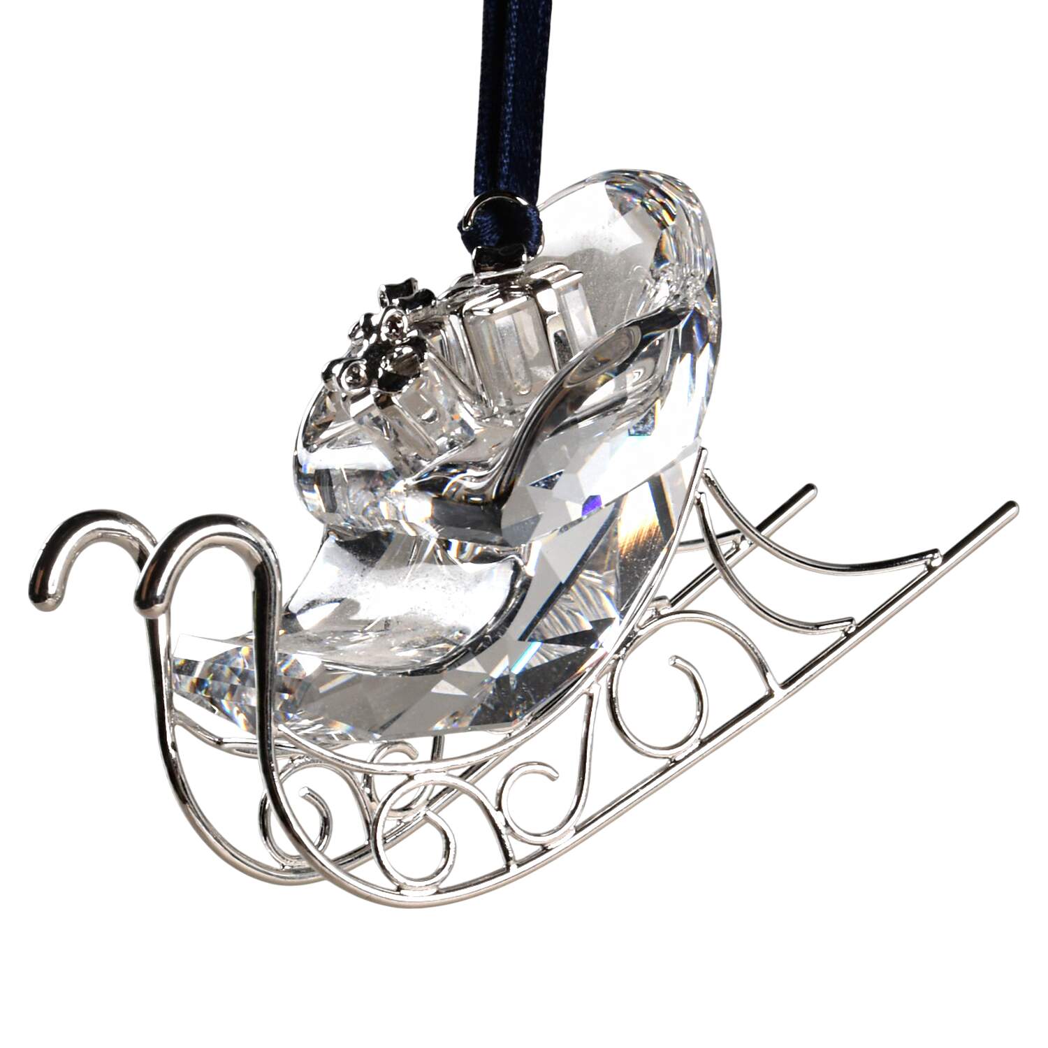 Swarovski Ornaments Sleigh-Platinum - No Box by Swarovski-1