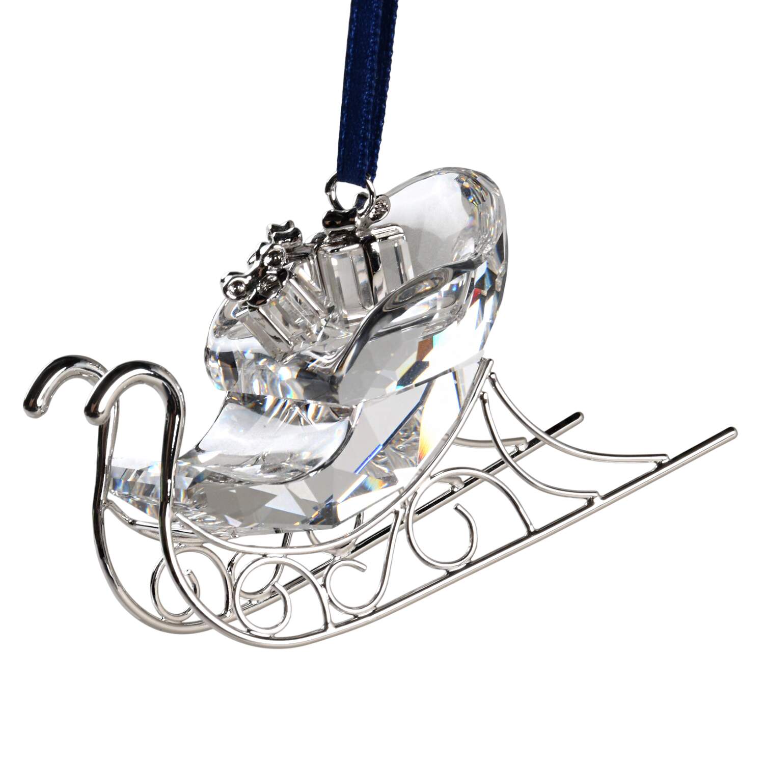 Swarovski Ornaments Sleigh-Platinum - Boxed by Swarovski-1