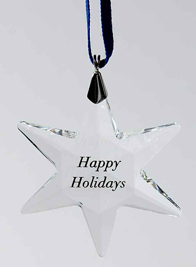 Swarovski Ornaments Little Star-Happy Holidays - No Box by Swarovski-1