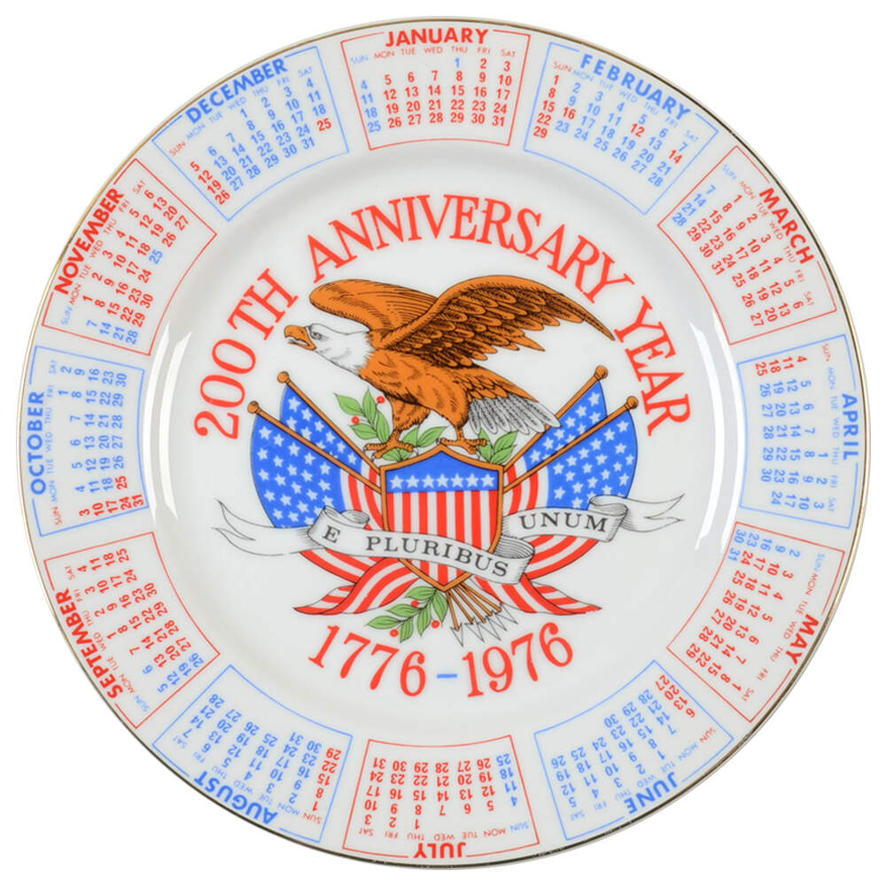 Spencer Gift Calendar Plate Eagle-200th Anniversary Year - No Box by Spencer Gift-1