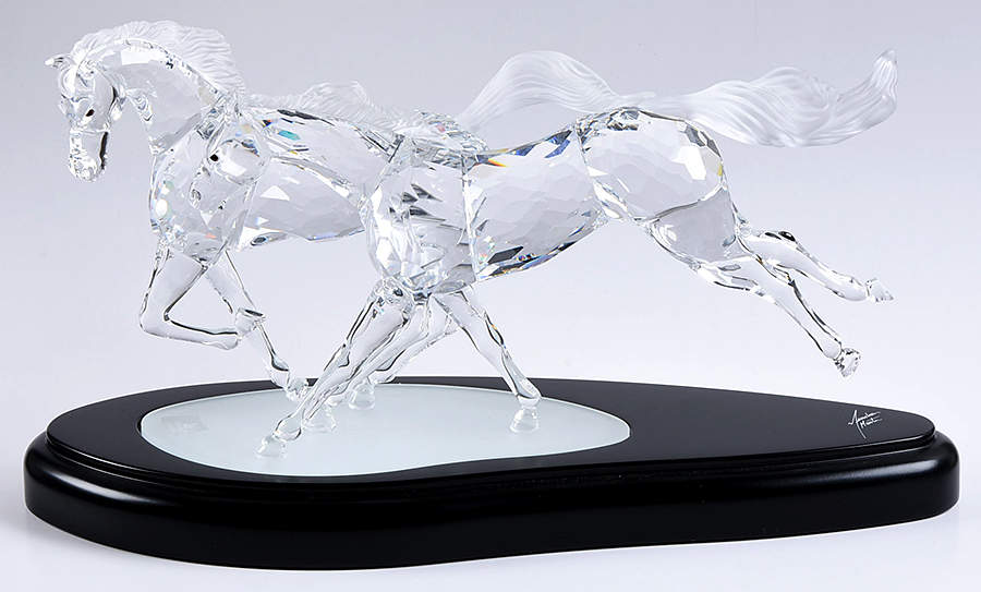 Numbered Limited Editions Wild Horses - Boxed by Swarovski-1